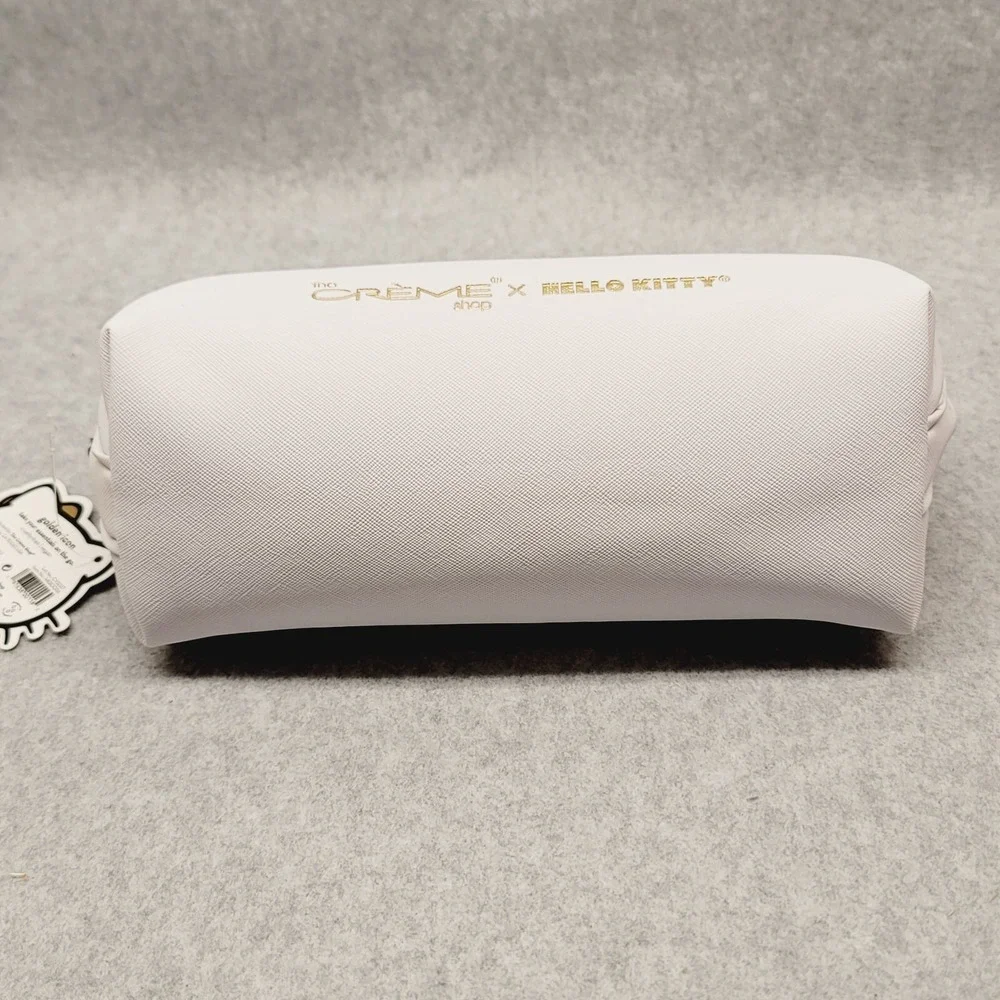 The Crème Shop x Hello Kitty Sanrio Makeup Pouch Golden Sparkle Icon Bow‎ Travel